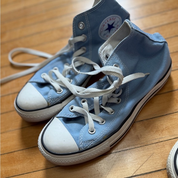 2 Converse Chuck Taylor All Star Red & Blue Canvas Sneakers Unisex Sz. 7Wom/5Men - Picture 5 of 7